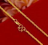NK10 Fine Jewelry 24KT Slim Chain Link Necklace