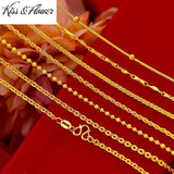 NK10 Fine Jewelry 24KT Slim Chain Link Necklace