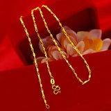NK10 Fine Jewelry 24KT Slim Chain Link Necklace