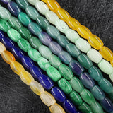 Malay Natural Jade Rice Beads 8X12mm Diy Accessories