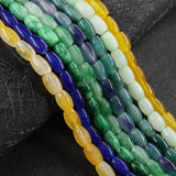 Malay Natural Jade Rice Beads 8X12mm Diy Accessories