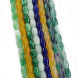 Malay Natural Jade Rice Beads 8X12mm Diy Accessories
