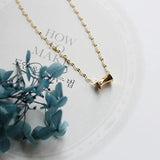 Stainless Steel Chain Choker Slim Waist Pendant Necklace
