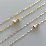 Stainless Steel Chain Choker Slim Waist Pendant Necklace