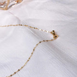 Stainless Steel Chain Choker Slim Waist Pendant Necklace