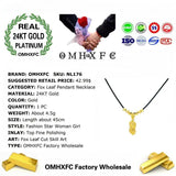 MHXFC European Woman Party Wedding Fox Pendant Necklace NL176