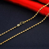 OMHXFC European Woman Long Wave 18KT Chain Necklace
