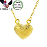 European Woman Female Party Birthday Wedding Gift Heart 18KT Pendant Necklace
