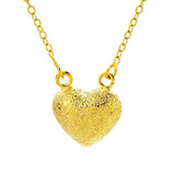 European Woman Female Party Birthday Wedding Gift Heart 18KT Pendant Necklace