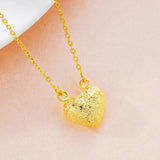 European Woman Female Party Birthday Wedding Gift Heart 18KT Pendant Necklace
