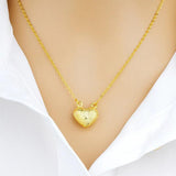 European Woman Female Party Birthday Wedding Gift Heart 18KT Pendant Necklace