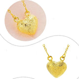 European Woman Female Party Birthday Wedding Gift Heart 18KT Pendant Necklace