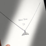 European Woman Party Birthday Mermaid Tail Zircon Necklace