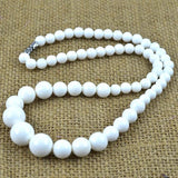 Natural Tridacna Round Beaded Necklace Jewelry for Women