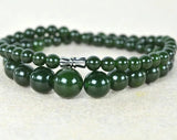 6-14mm Dark Jasper Tower Beads Necklace Fine Gemstone