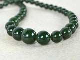 6-14mm Dark Jasper Tower Beads Necklace Fine Gemstone