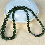 6-14mm Dark Jasper Tower Beads Necklace Fine Gemstone