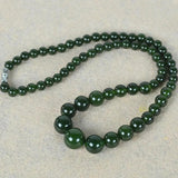 6-14mm Dark Jasper Tower Beads Necklace Fine Gemstone