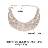 Exaggerated Alloy Diamond Multilayer Necklace Women's Necklace