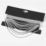 Exaggerated Alloy Diamond Multilayer Necklace Women's Necklace