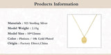 925 Silver Hand in Hand Pendant Necklace
