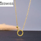 Circle Number 316L Titanium Stainless Steel Necklace Waterproof