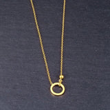 Circle Number 316L Titanium Stainless Steel Necklace Waterproof