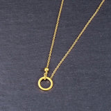 Circle Number 316L Titanium Stainless Steel Necklace Waterproof