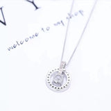 925 Silver CZ Ruyi Short Clavicle Chain Necklace Jewelry
