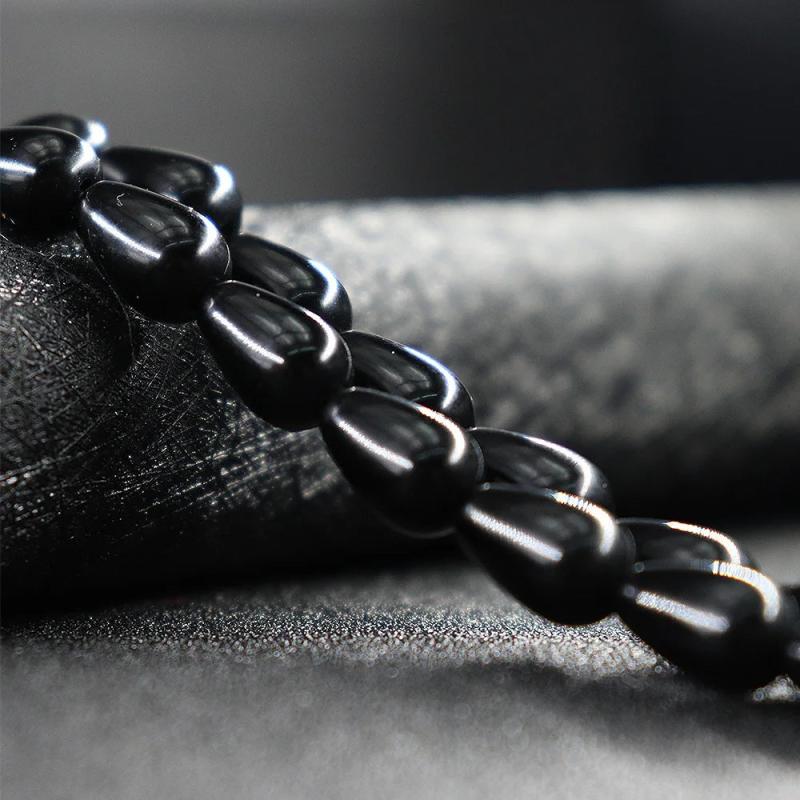 OMH Z36 8X12 Water Droplets Natural Jade Beaded Diy Accessories