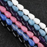 OMH Z36 8X12 Water Droplets Natural Jade Beaded Diy Accessories