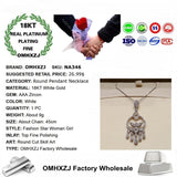 European Woman Party Birthday Wedding Gift Round Tassel Zircon Necklace