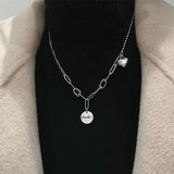 European Woman 925 Sterling Silver Necklace