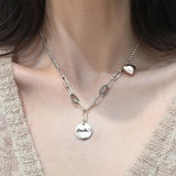 European Woman 925 Sterling Silver Necklace