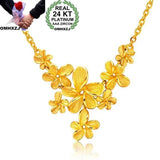 European Woman Party Wedding Gift Flower Pendant Necklace