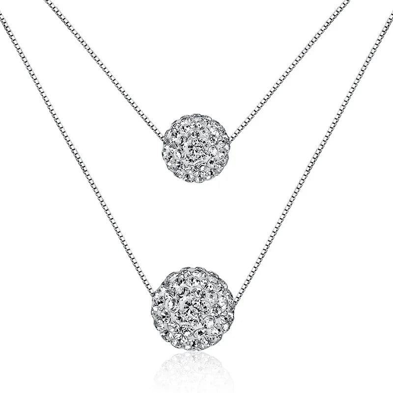 Zircon 925 Sterling Silver Pendant Necklace NA07