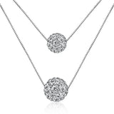 Zircon 925 Sterling Silver Pendant Necklace NA07