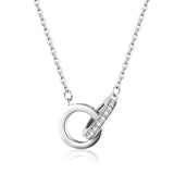 European Zircon Heart Pendant Necklace
