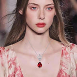 European Fine Zircon Necklace for Women