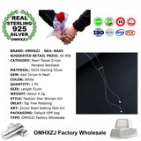 European Woman Pearl Tassel Pendant Necklace