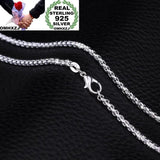 925 Sterling Silver 18KT Chain Necklace NC191