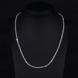 925 Sterling Silver 18KT Chain Necklace NC191