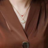 Natural Hetian Jade Auspicious Cloud Pendant Silver Charm Jewelry