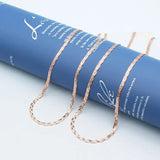 14k Rose Geometric Chains Necklace Light Ladies Jewelry
