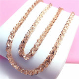 Purple Plated Rose Chains Necklace for Women