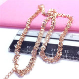 Purple Plated Rose Chains Necklace for Women