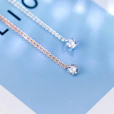 Round Circle Rhinestone Pendant 925 Sterling Silver Chokers Necklace