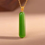 Hetian Green Jade Necklace Pendant, Light Women's Jewelry