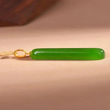 Hetian Green Jade Necklace Pendant, Light Women's Jewelry