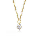 925 Silver Crystal Star Pendant Clavicle Chain Party Jewelry